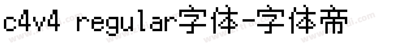 c4v4 regular字体字体转换